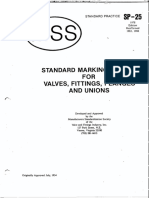 MSS SP-25 Standard Marking For Fitting, Valves, Flanges