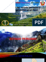 Exposicion Cultura y Realidad Nacional Nueva Division Del Estado Peruano y Regionalizacion Del Peru