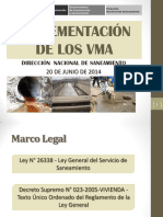 Implementación de Los VMA - Dirección Nacional de Saneamiento MVCS PDF