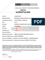 Remype Acreditacion 2015 Notaria Becerra