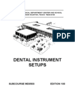 Army Dental Instrument Setups Ed