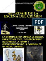 Abordaje de La Escena Del Crimen