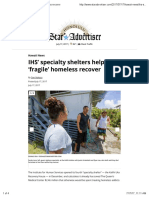 IHS' Specialty Shelters Help Fragile' Homeless Recover