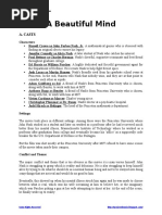 Sample Answer Key for Worksheet to Accompany a Beautiful Mind