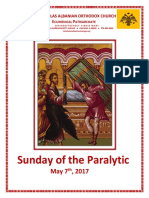 Sunday of The Paralytic: St. Nicholas Albanian Orthodox Church E P