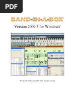 Band in A Box 2009 Manual