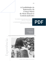 A Credibilidade Do Testemunho Da Crianca Vitima de Abuso Sexual No Contexto Judiciario PDF