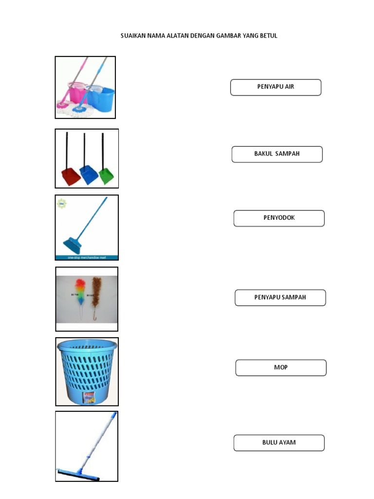 Latihan Alat Bersih Kelas