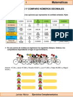 6to Grado - Matemáticas - Lectura y Escritura de Números Decimales