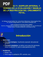 Evaluación de la Restricción de Crecimiento Fetal- Doppler Arterial y Venoso