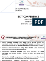 Exit Conference Survei Verivikasi 14-15 THN 2017