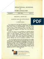 RÓHEIM, G. STÄRCKE, A., FREUD, S. (HG.) .. The International Journal of Psycho-Analysis II 1921 Part 2