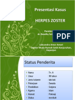 Presentasi Kasus Herpes Zoster: Pembimbing: Dr. Boedhy Setyanto SP - KK