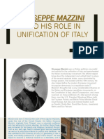 Guiseppe Mazzini and His Role in Unification of