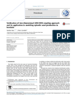 Verification of Two-Dimensional LBM-DEM Coupling Approach and Its Application in Modeling Episodic Sand Production in Borehole