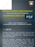 Paparan Peran Serta Masyarakat Dalam Menjaga Kemanan Lingkungan