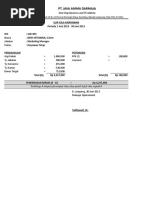 Contoh Slip Gaji Karyawan Format Ms Excel