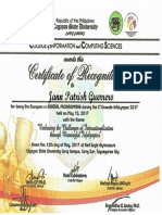 Sample Certificate