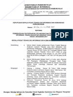 KP SK Pembentukan Tim Persiapan, Pelaksana Dan Evaluasi Data Dan Informasi POsko Angkutan Lebaran Tahun 2017 (1438 H)