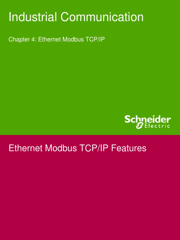 Ethernet Modbus TCP/IP Overview | PDF | Network Switch | Computer Network