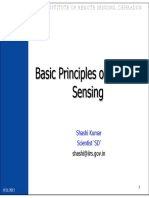 11 August, 2015 Basic Principles of Remote Sensing - MR Shashi Kumar