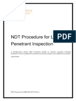 ⭐NDT Procedure for Liquid Penetrant Inspection