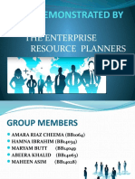 Demonstrated By: The Enterprise Resource Planners