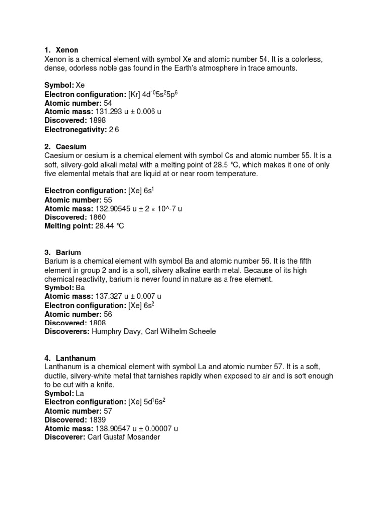 20 Elements of Periodic Table | PDF | Chemical Elements | Crystalline