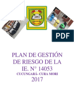 Plan de Gestión Del Riesgo. Magdalina-2017 