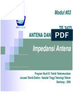 Impedansi Antena Linear Tipis