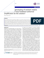 Towards Rapid Genotyping of Resistant Malaria Parasites: Could Loop-Mediated Isothermal Amplification Be The Solution?