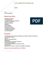Quantitative Aptitude:: Lic Aao Syllabus PDF Download