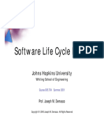 Software Life Cycle Models: Johns Hopkins University