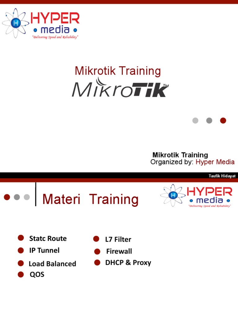 Mikrotik Networking Training Guide | PDF