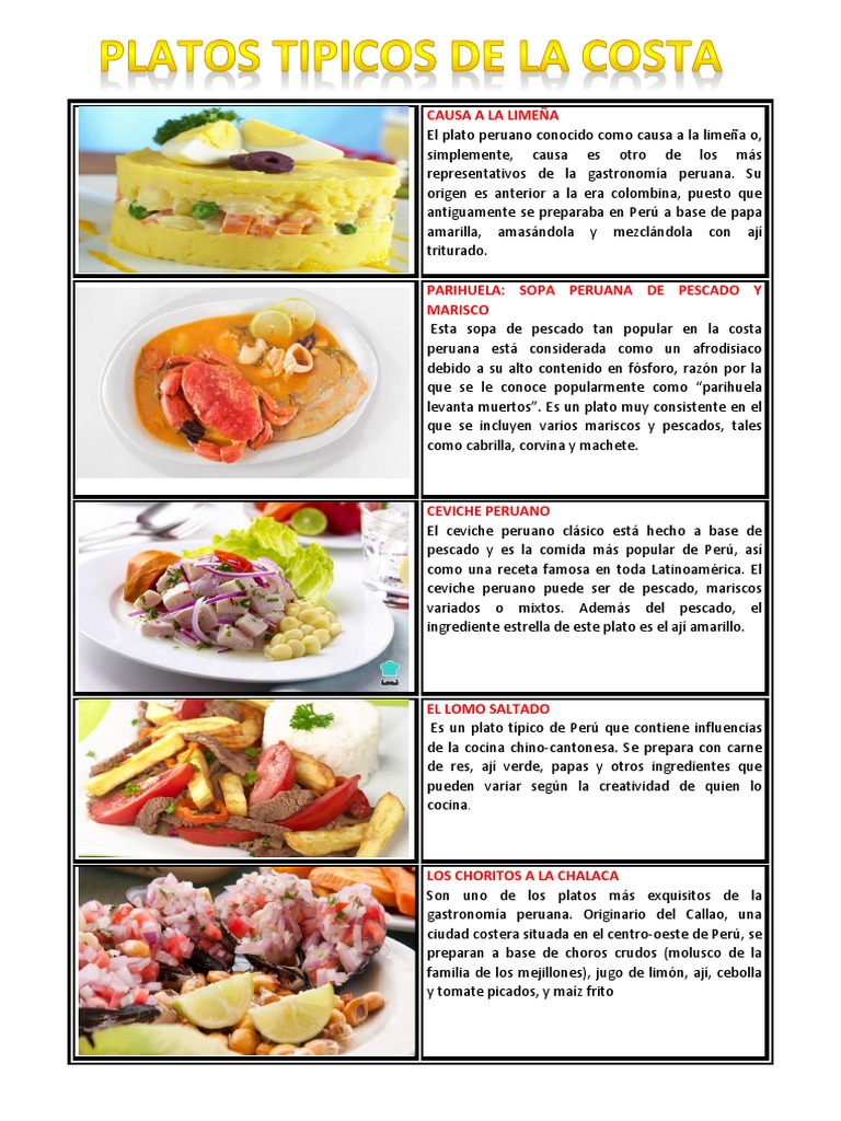 Costa | PDF | Mariscos | Comida y bebida