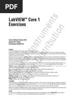 Labview Core 1 Exercises: Instruments Not For Distribution