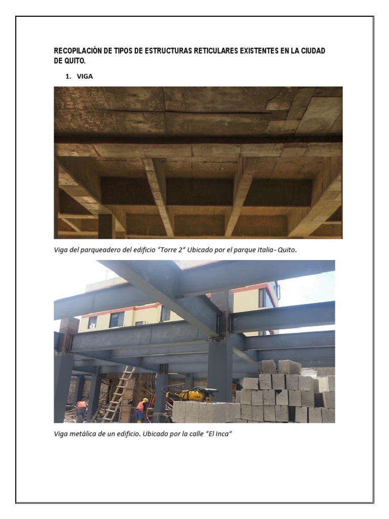 Tipos de Estructuras Reticulares en Quito | PDF | Eje | Geometría