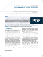 A Hybrid Approach For Cross-Docking Scheduling: 1. Introduction