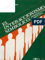 El Interaccionismo Simbolico Perspectiva y Metodo Blumer PDF