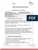 Formato Informe de Salida Pedagógica