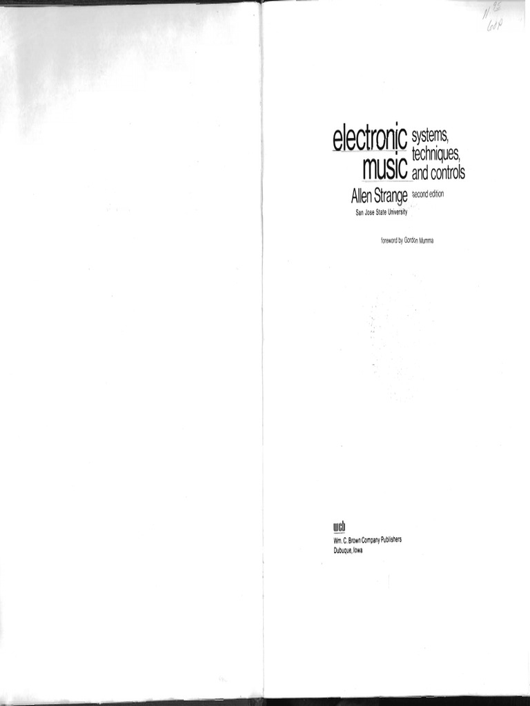 Allen Strange Electronic Music PDF PDF