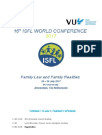 ISFL World Conference 2017 Programme