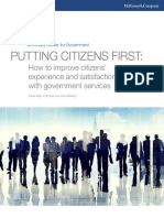 Putting Citizens First How To Improve Citizens Experience and Satisfaction With Government Services