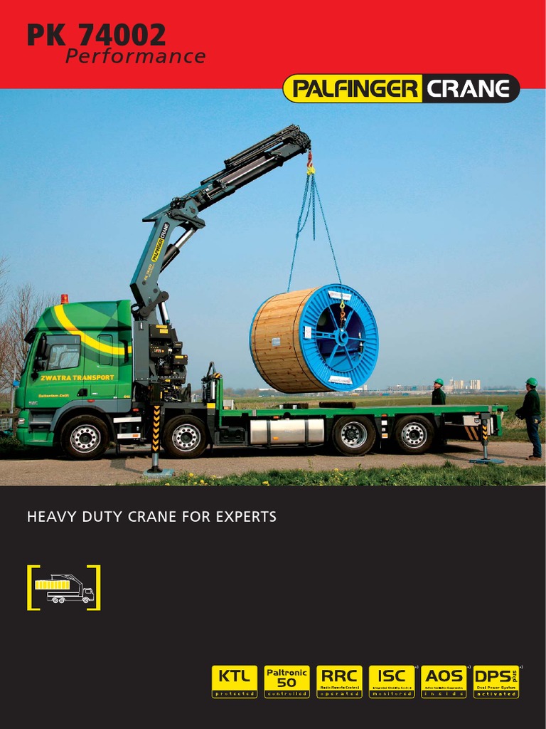 Palfinger 74002 Pdf Crane Machine Machines