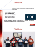 Felicidades Curso Montacargas