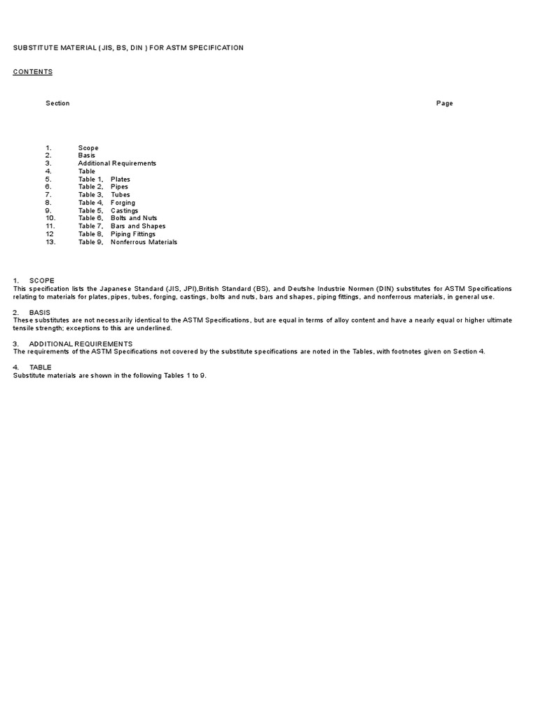 Equivalent ASTM Material | PDF | Structural Steel | Steel