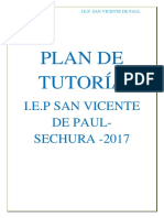 Plan de Tutoría San Vicente de Paul