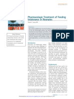 Pharmacologic Treatment of Feeding Intolerance in Neonates: Thomas E. Young, MD