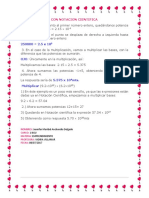 Multiplicación Con Notacion Cientifica