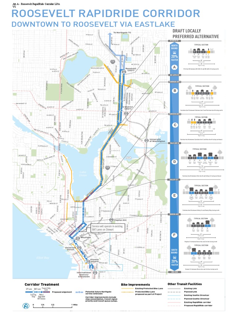 Roosevelt RapidRide Corridor LPA | PDF | Road Transport | Transport
